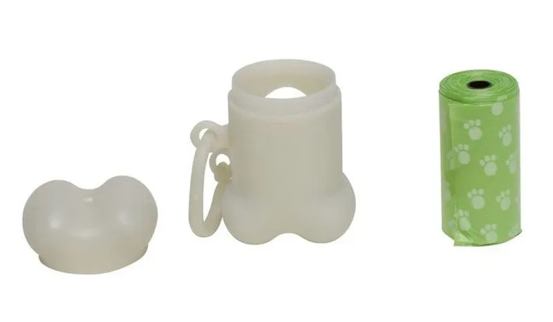 Glow-n-dark dog bag dispenser